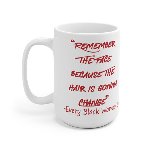 White Remember Ceramic Mug